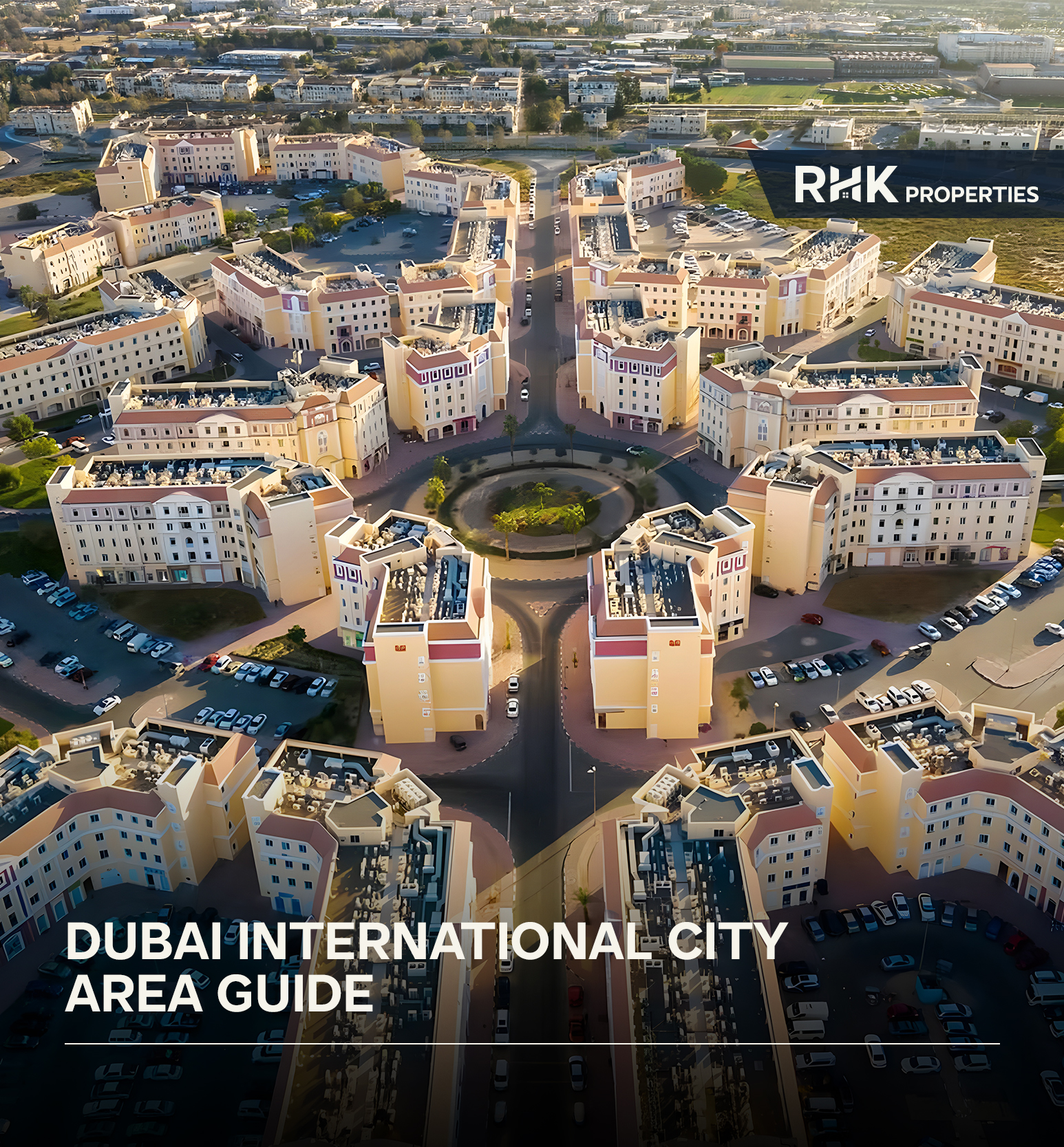 International City Dubai skyline with country-themed residential communities