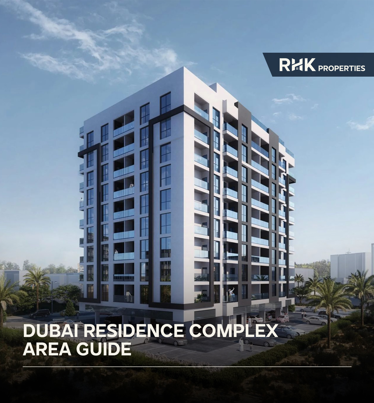 Dubai Residence Complex mid-rise apartment buildings community view